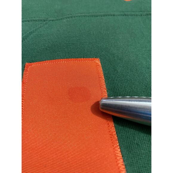 University of Miami Nike Football Jersey #5 Green/Orange Size Medium Vintage - Picture 7 of 10